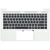 HP Laptop Toetsenbord Qwerty US plus Top Cover, Backlit -Zilver